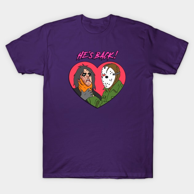 Alice Cooper & Jason VoorHees T-Shirt by BryanWestArt